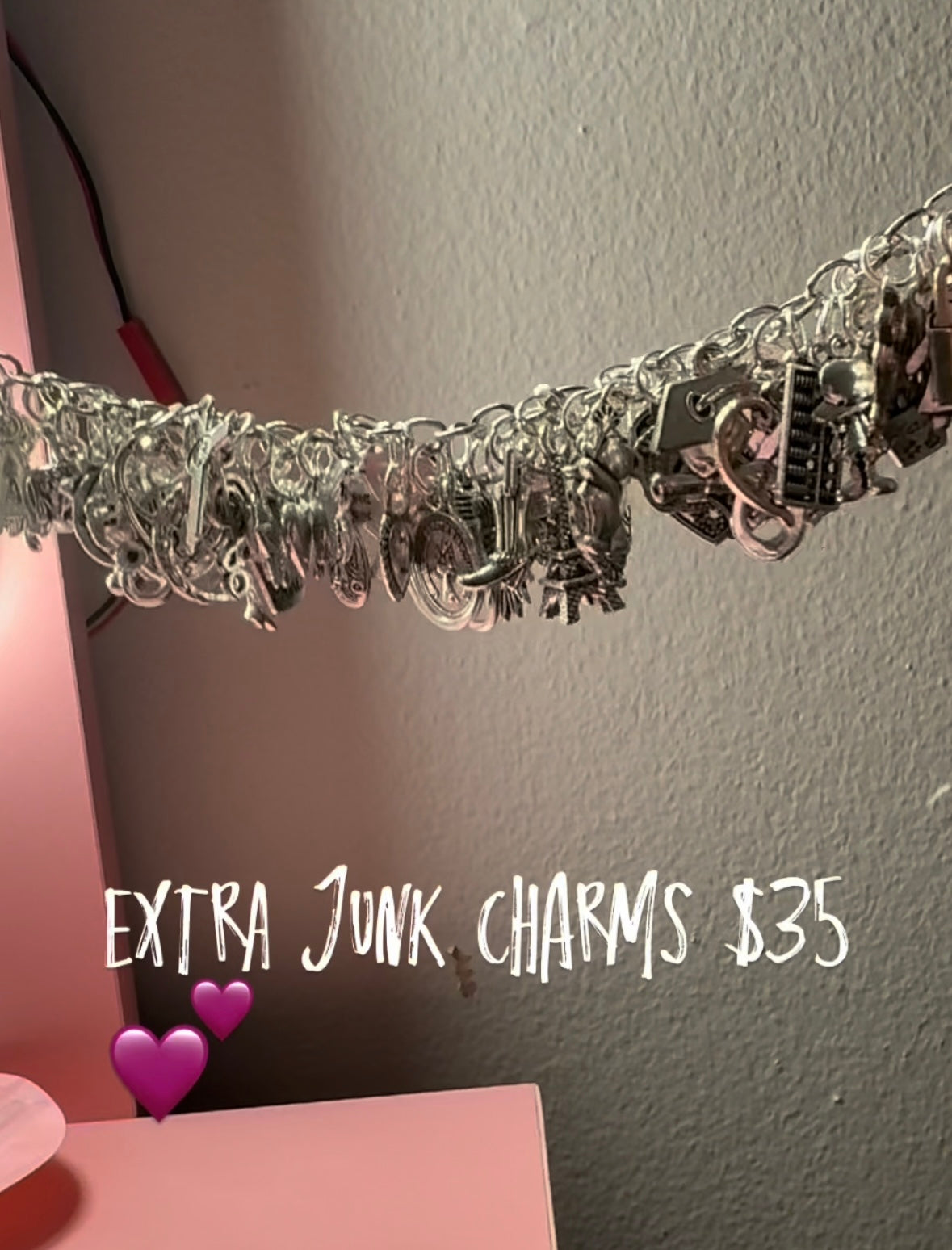 Dainty girl charm bracelet extra full Or full your choice